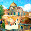 Church of the Holy Sepulchre, Jerusalem 1928 painting