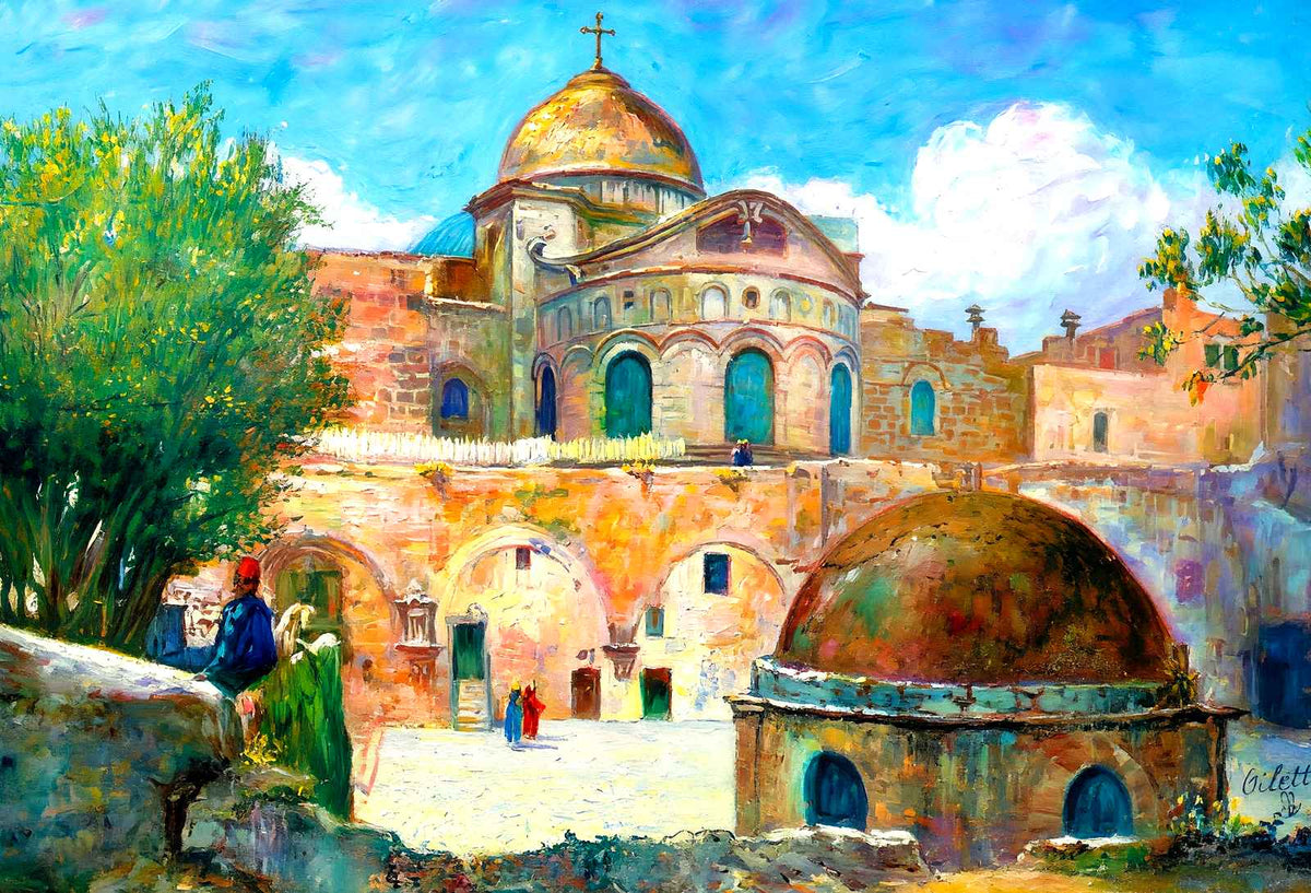 Church of the Holy Sepulchre, Jerusalem 1928 painting
