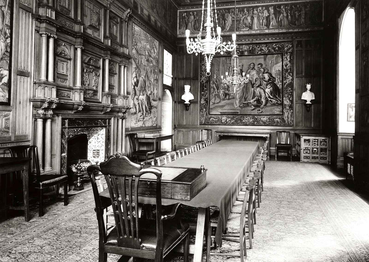 Jerusalem Chamber, Westminster Abbey in 1935 vintage print