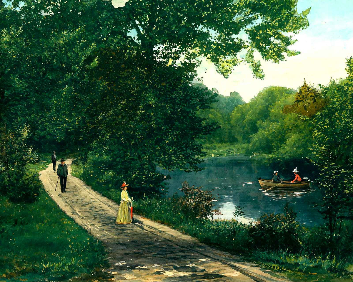Williamson Park, Lancaster, PA in 1907 art print