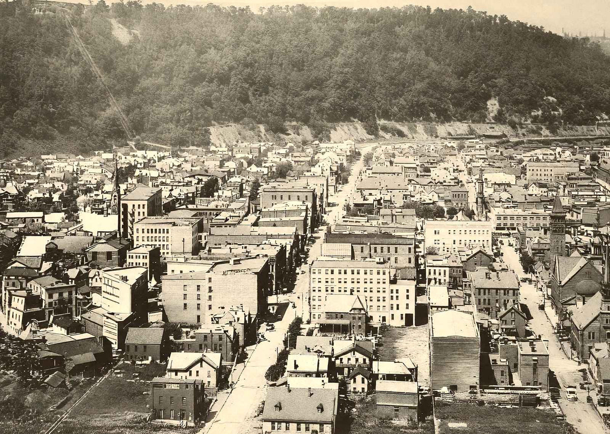 Johnstown, PA from Head of Main Street 1905 vintage photo print