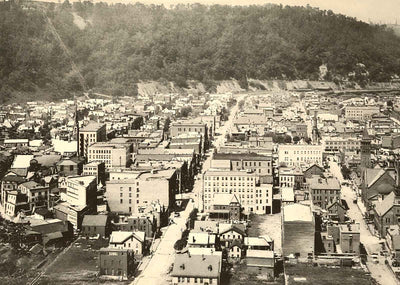 Johnstown, PA from Head of Main Street 1905 vintage photo print