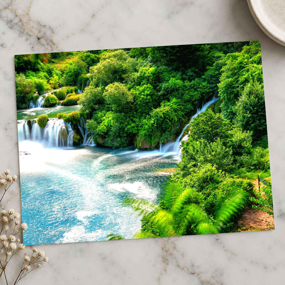 Krka Waterfalls, Krka National Park, Croatia Photo Print Wall Decor