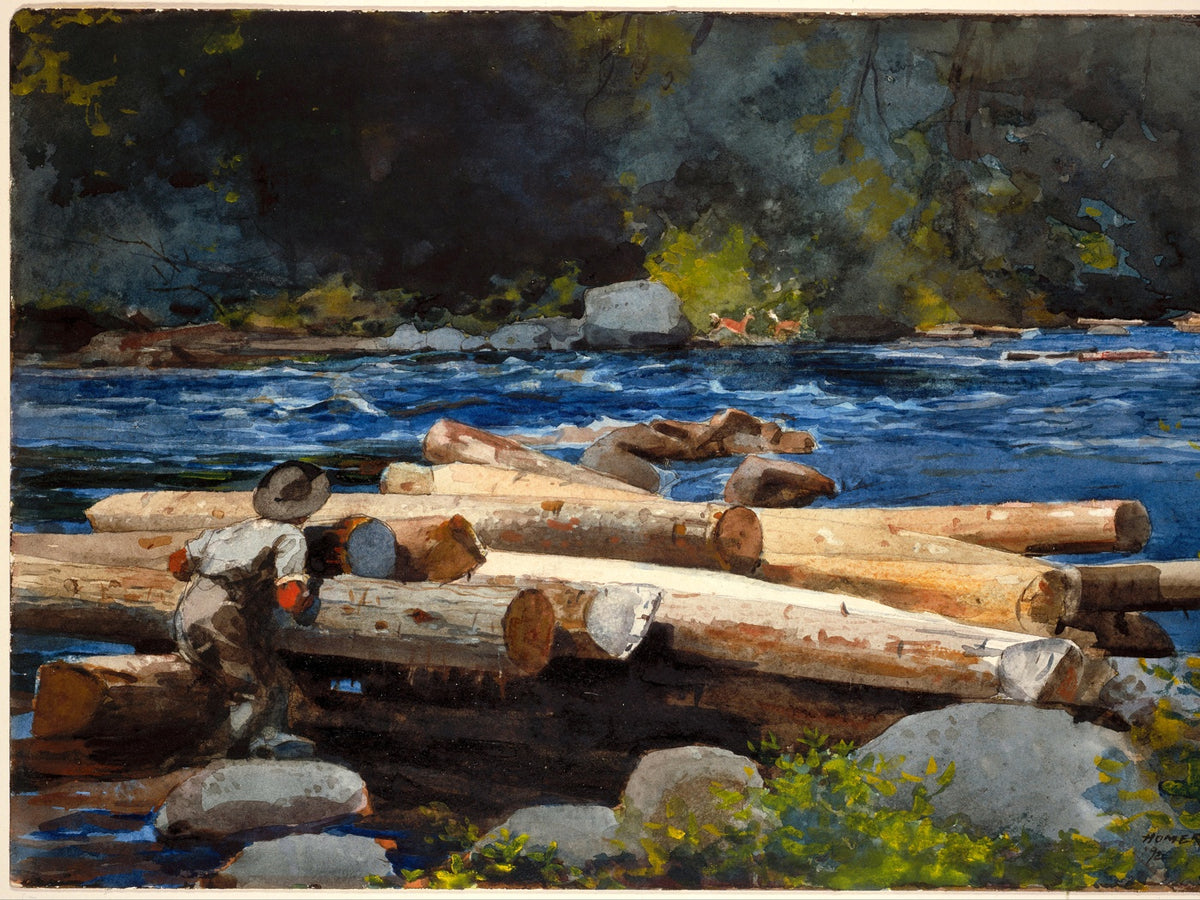Hudson River fine art print by Winslow Homer (1892)
