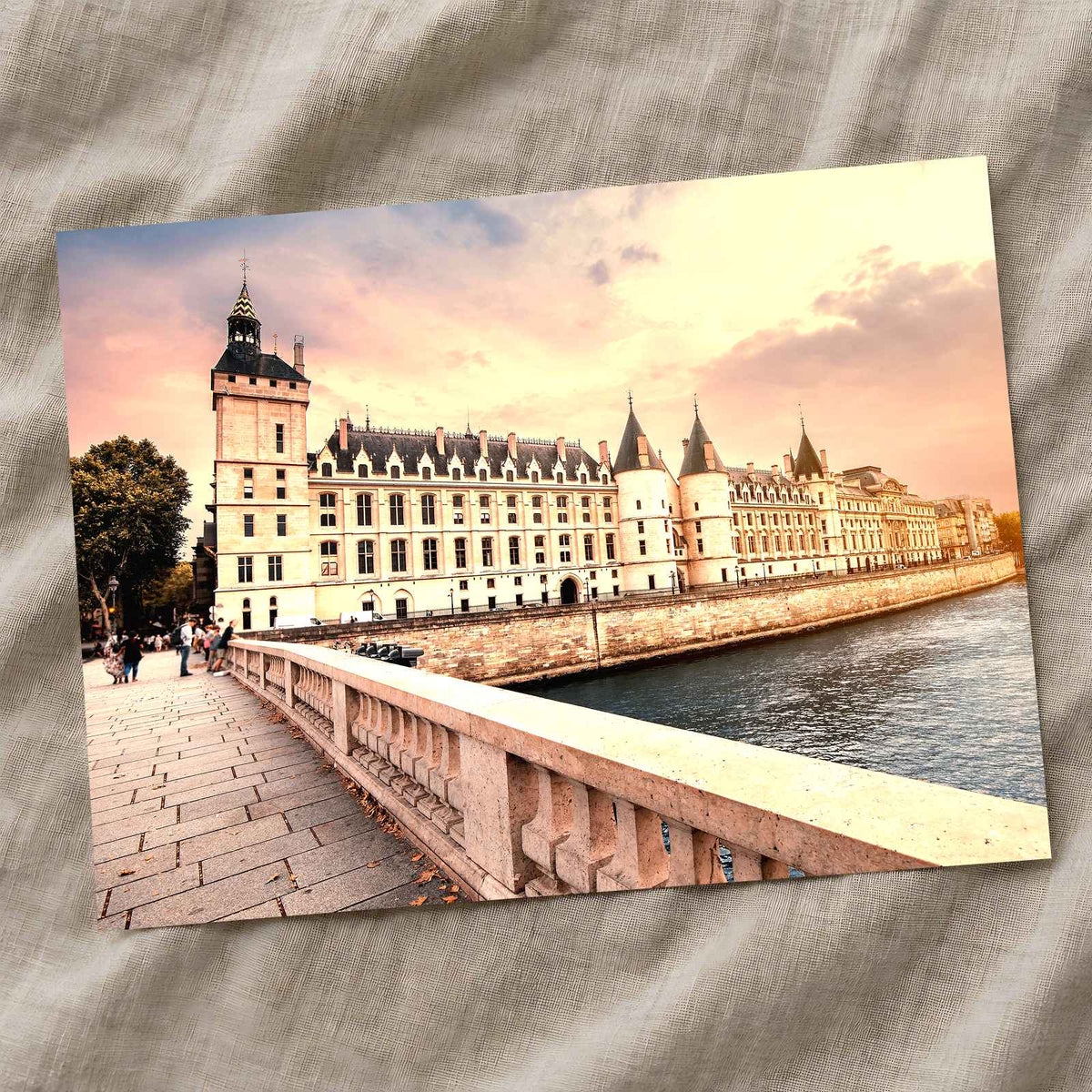 Conciergerie, River Seine in Paris Photo Print Wall Decor
