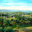 Asheville from Beaumont, NC in 1906 painting