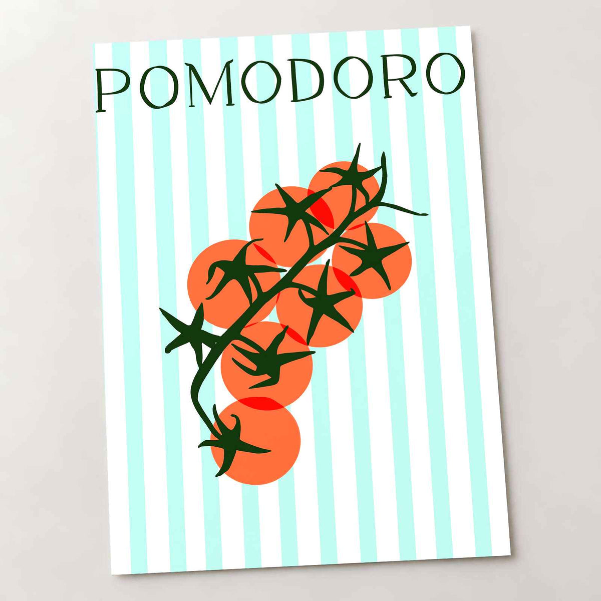 Pomodoro Tomatoes Illustration by Beatriz Camaleão Art Print Wall Decor