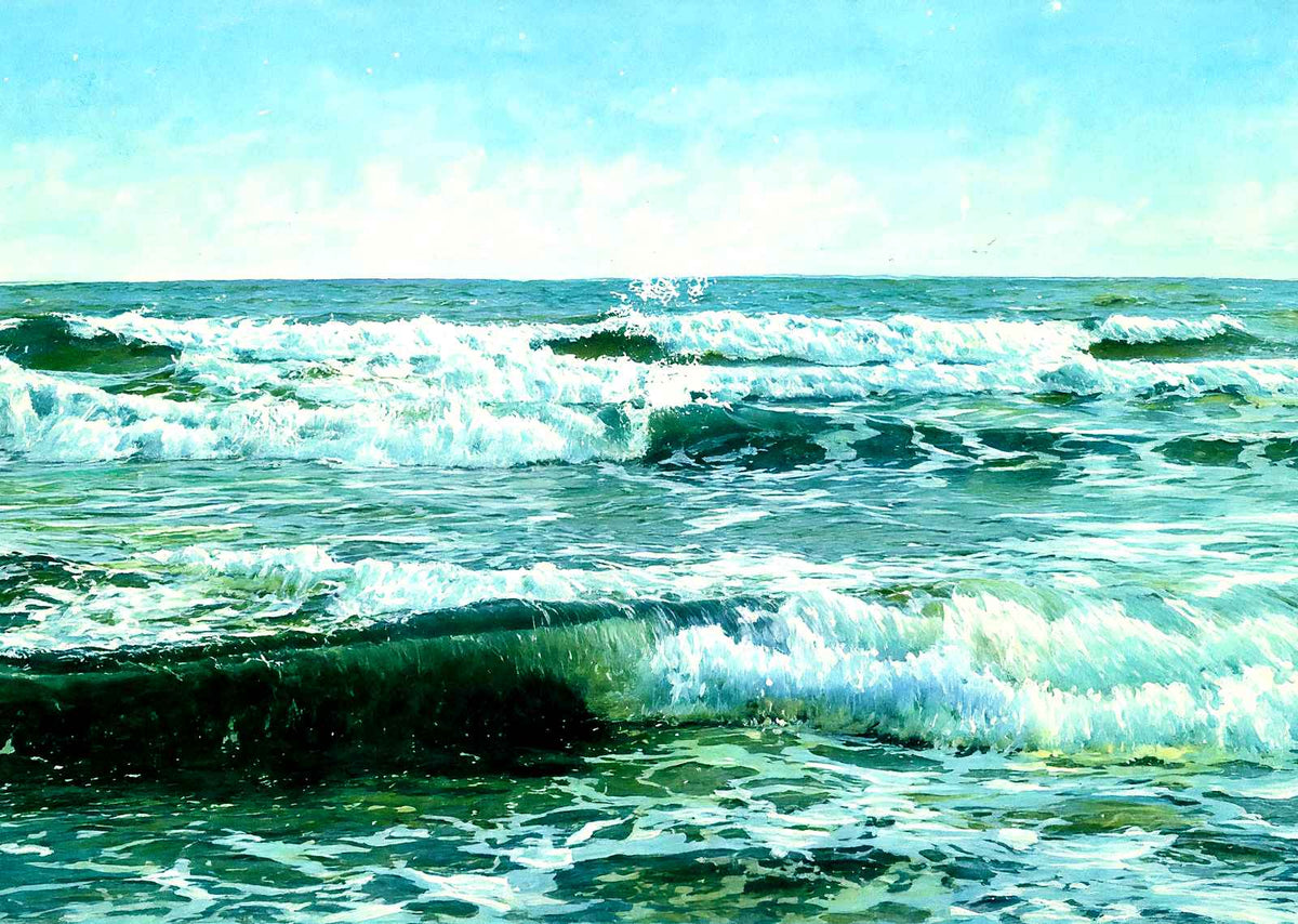 The Atlantic Ocean Off Asbury Park, NJ art print