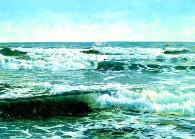 The Atlantic Ocean Off Asbury Park, NJ art print