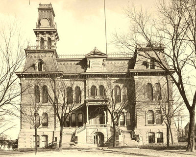 Rock County Court House, Janesville WI (1905) vintage photo print