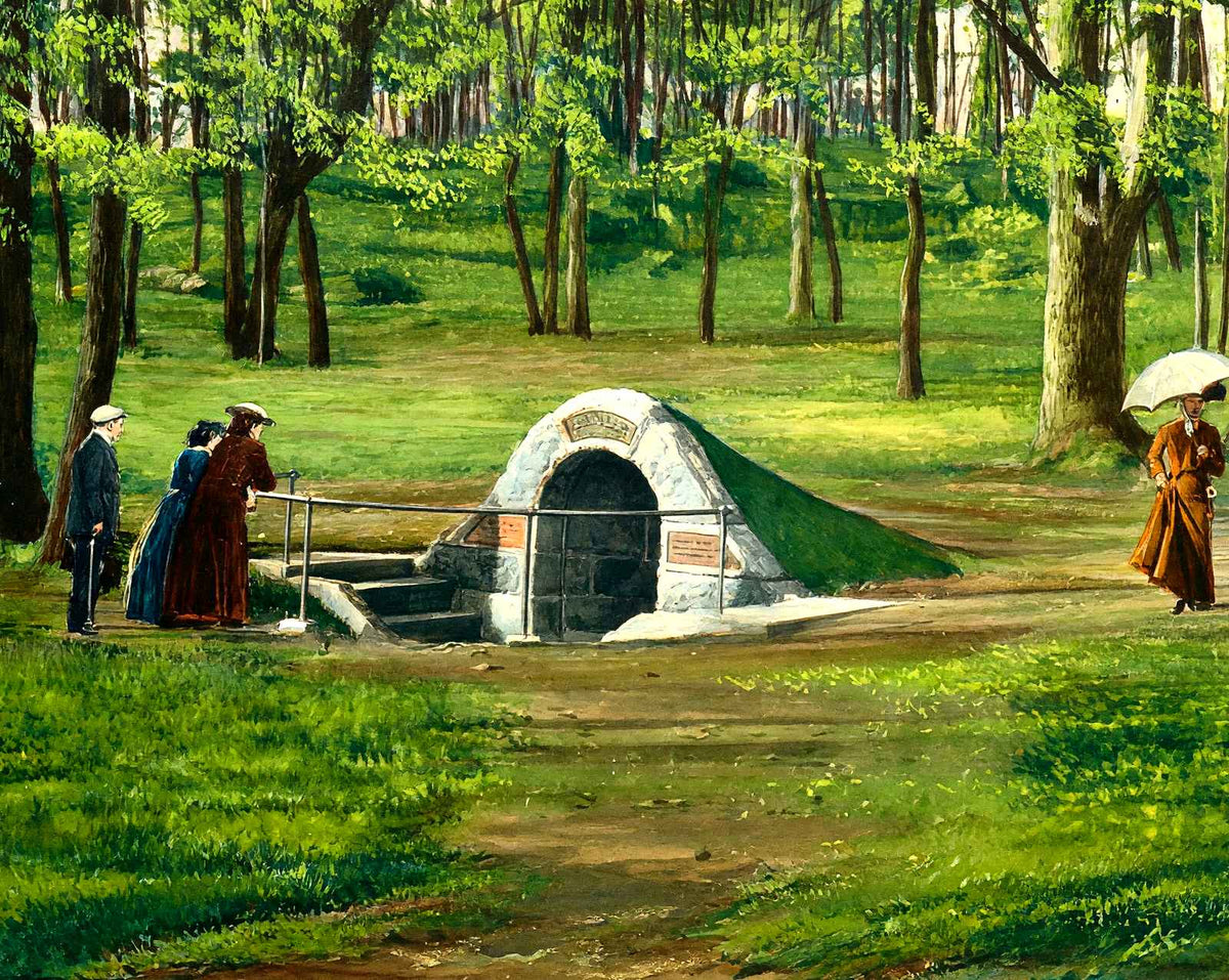 Spanglers Spring, Gettysburg PA in 1906 painting