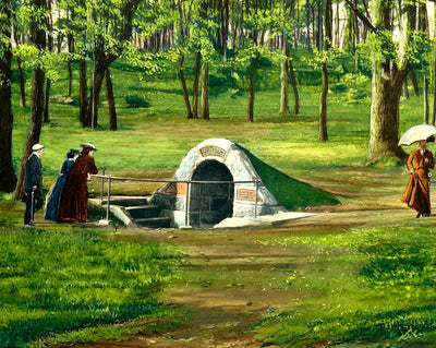 Spanglers Spring, Gettysburg PA in 1906 painting