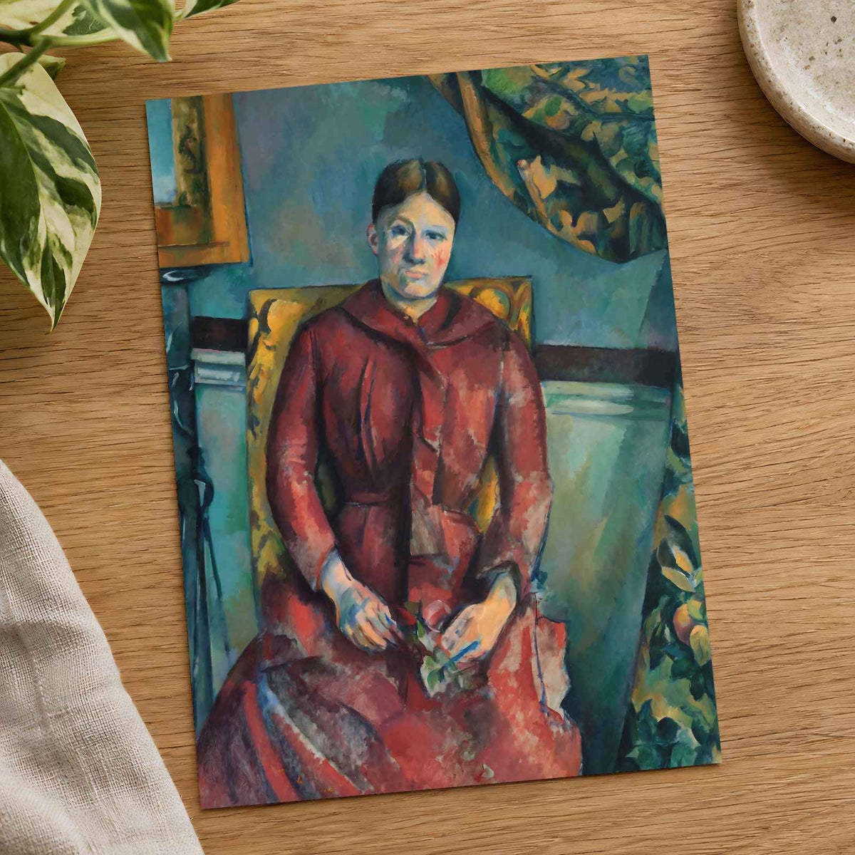 Madame Cézanne art print by Paul Cézanne (1888)
