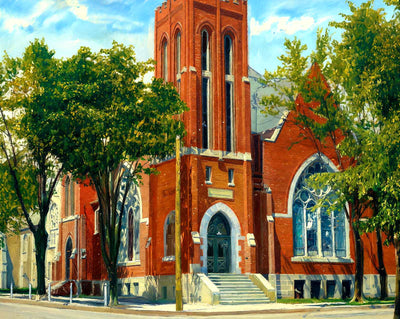 Cargill Memorial Church, Janesville, WI 1907 art print