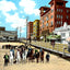 On the Sands, Atlantic City, NJ in 1901 vintage print
