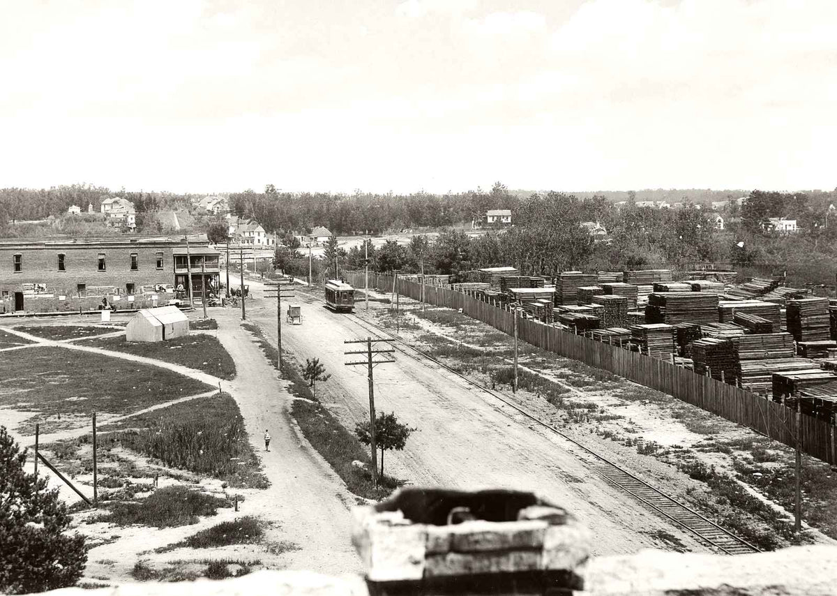 Main Street, Spencer NC in 1905 vintage photo print