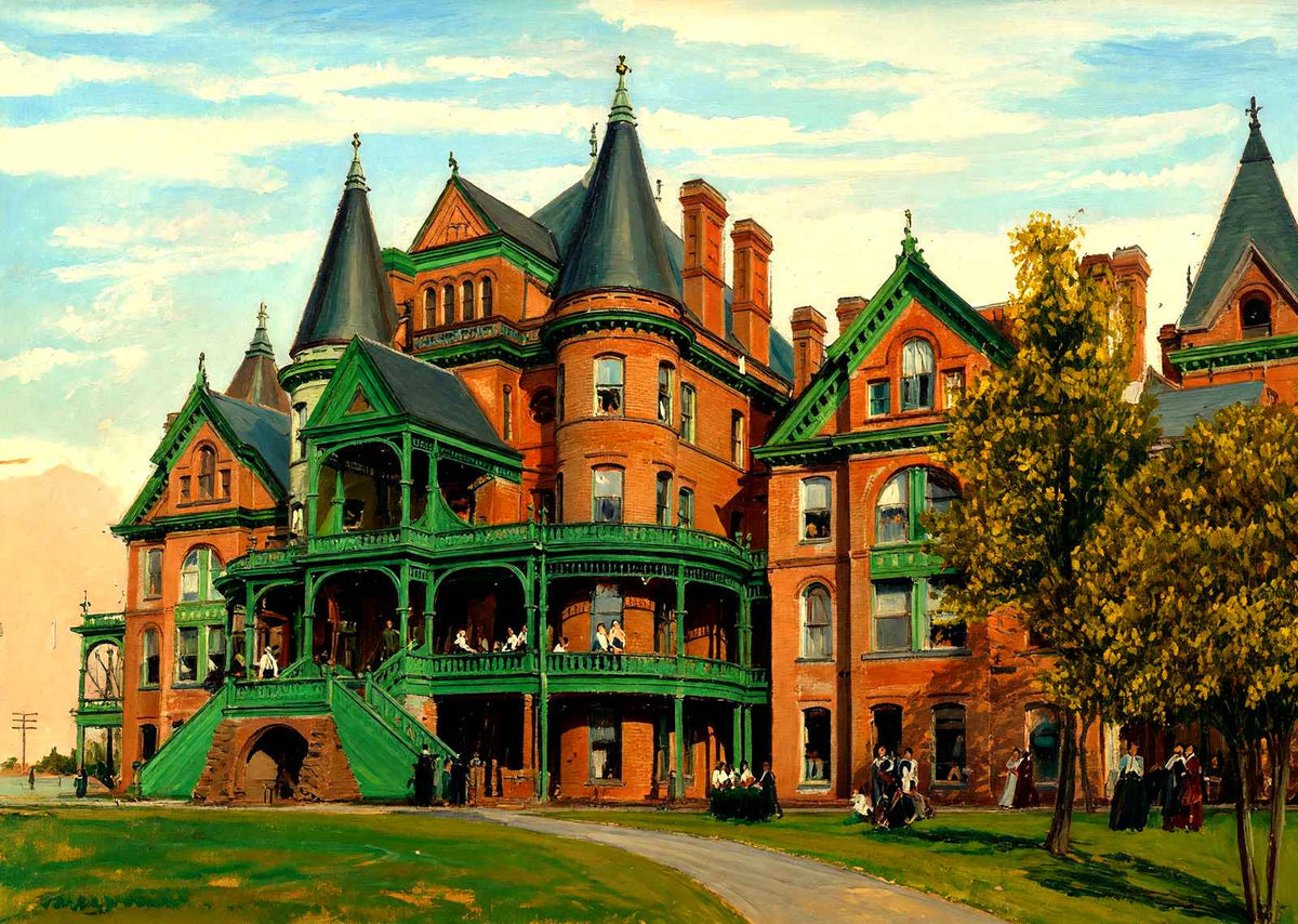 Baptist University for Women, Raleigh, NC art print