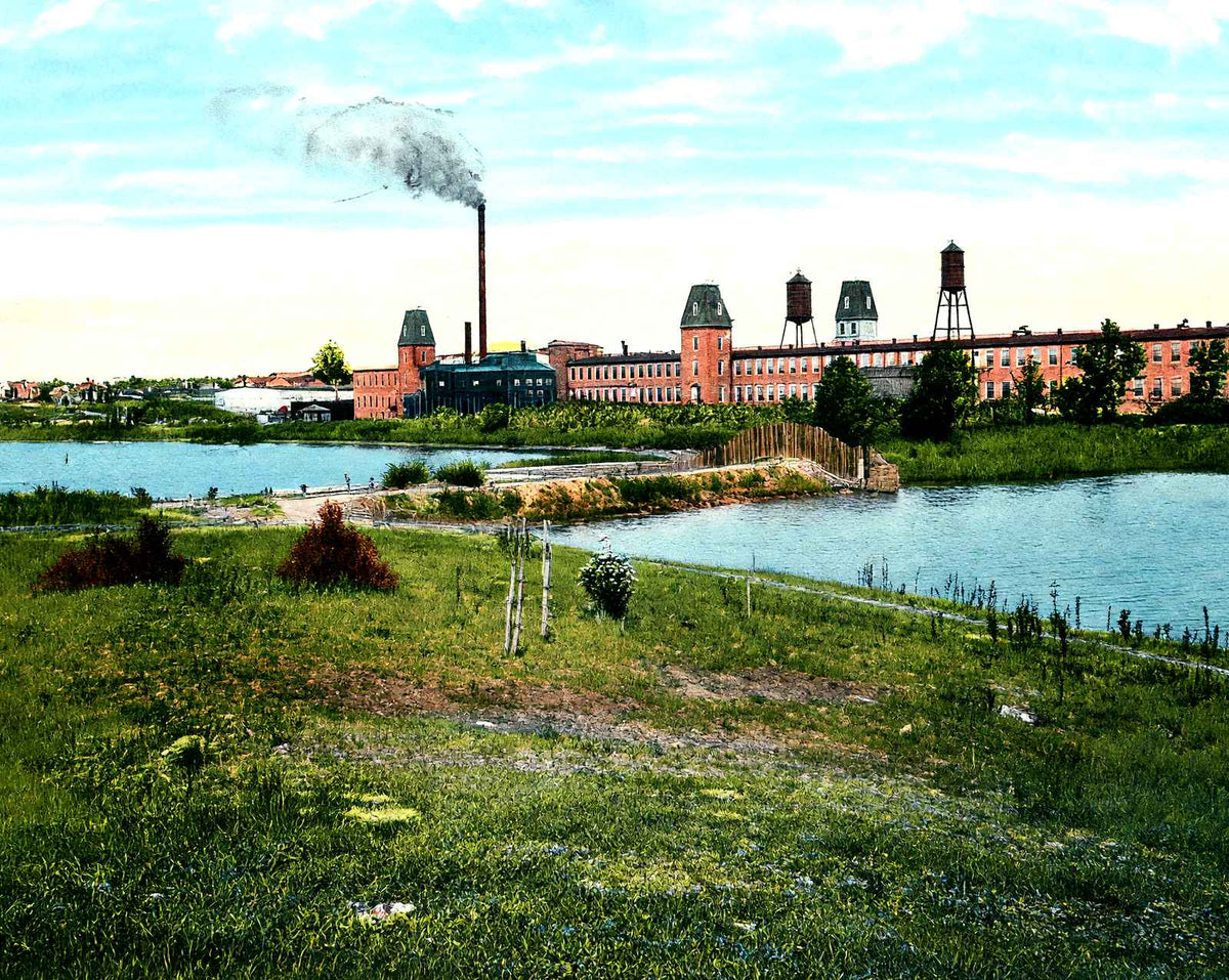 Proximity Mills, Greensboro, NC in 1906 vintage print