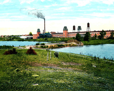 Proximity Mills, Greensboro, NC in 1906 vintage print