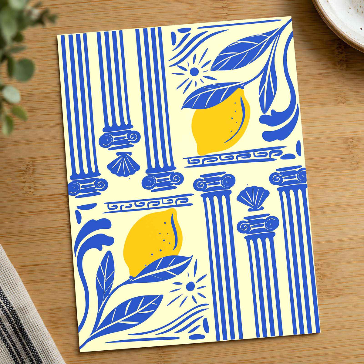Pillars and Lemons by Ardian Pranomo Art Print Wall Decor