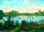 Long Park Lake, Lancaster, PA in 1907 art print