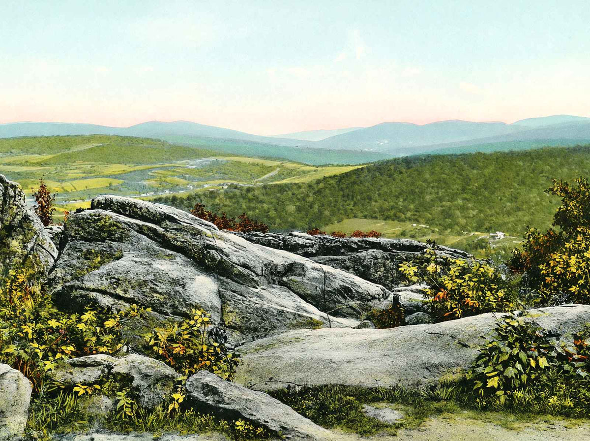 Ragged Edge Near Pen Mar, PA in 1908 vintage print