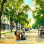 Main Street Looking East, Lakewood, NJ art print