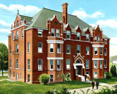 Barbara Blount Building, UT Knoxville, TN vintage print