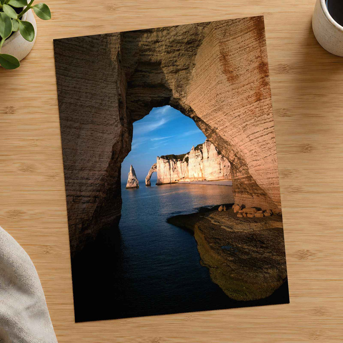 Ocean Cave in Étretat by Mikita Chyrkun Photo Print Wall Decor