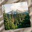 Forest and Mountains under a Cloudy Sky by Hans Photo Print Wall Decor