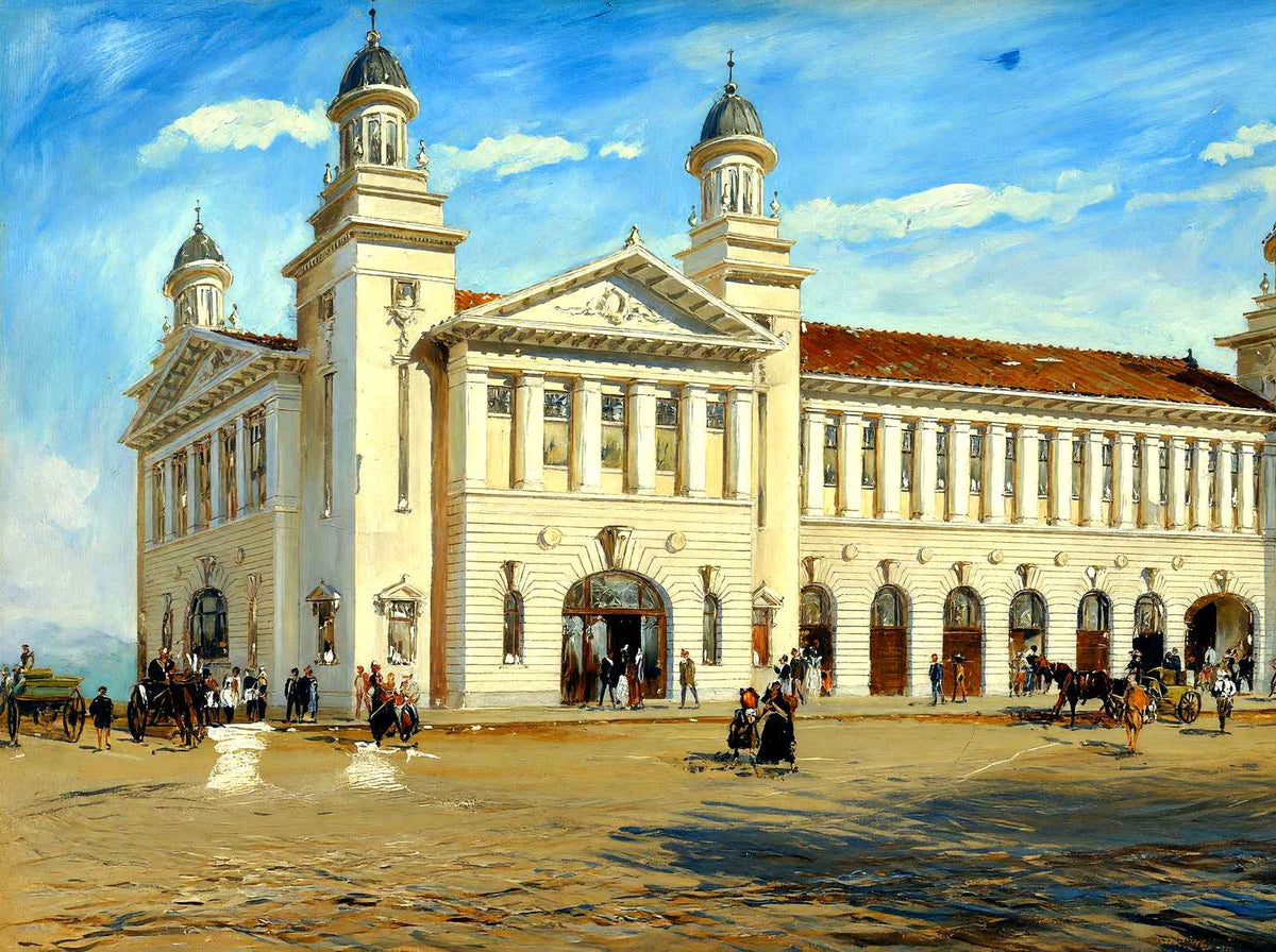 Municipal Building, Durham, NC in 1904 art print