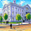 New Jersey State Capitol, Trenton, NJ in 1906 art print