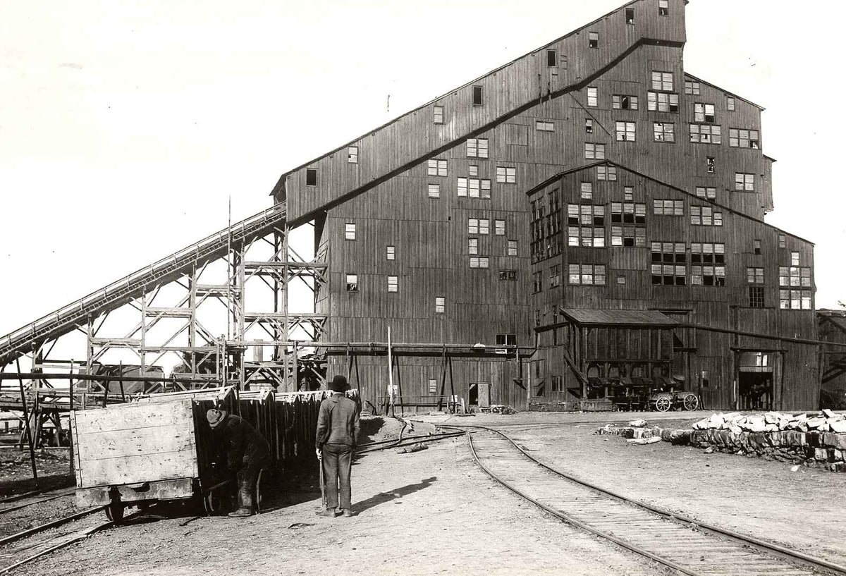 Hazle Mines Breaker, Hazleton, PA in 1906 restored photo print