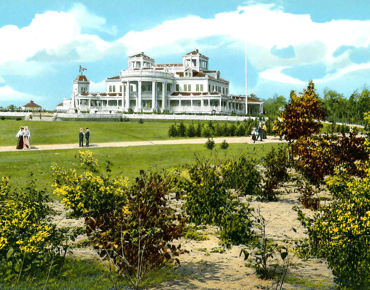 Residence of John a. McCall, Long Branch, NJ vintage print