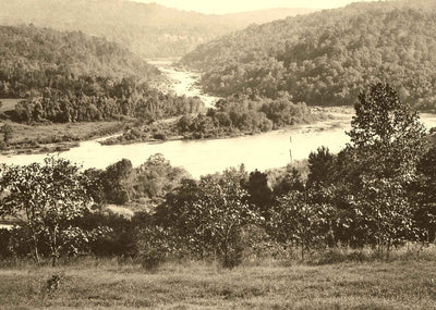 Yadkin River from Palmer Mountain, Whitney NC photo print