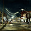 Eighth Street at Night, Sheboygan, WI in 1907 vintage print