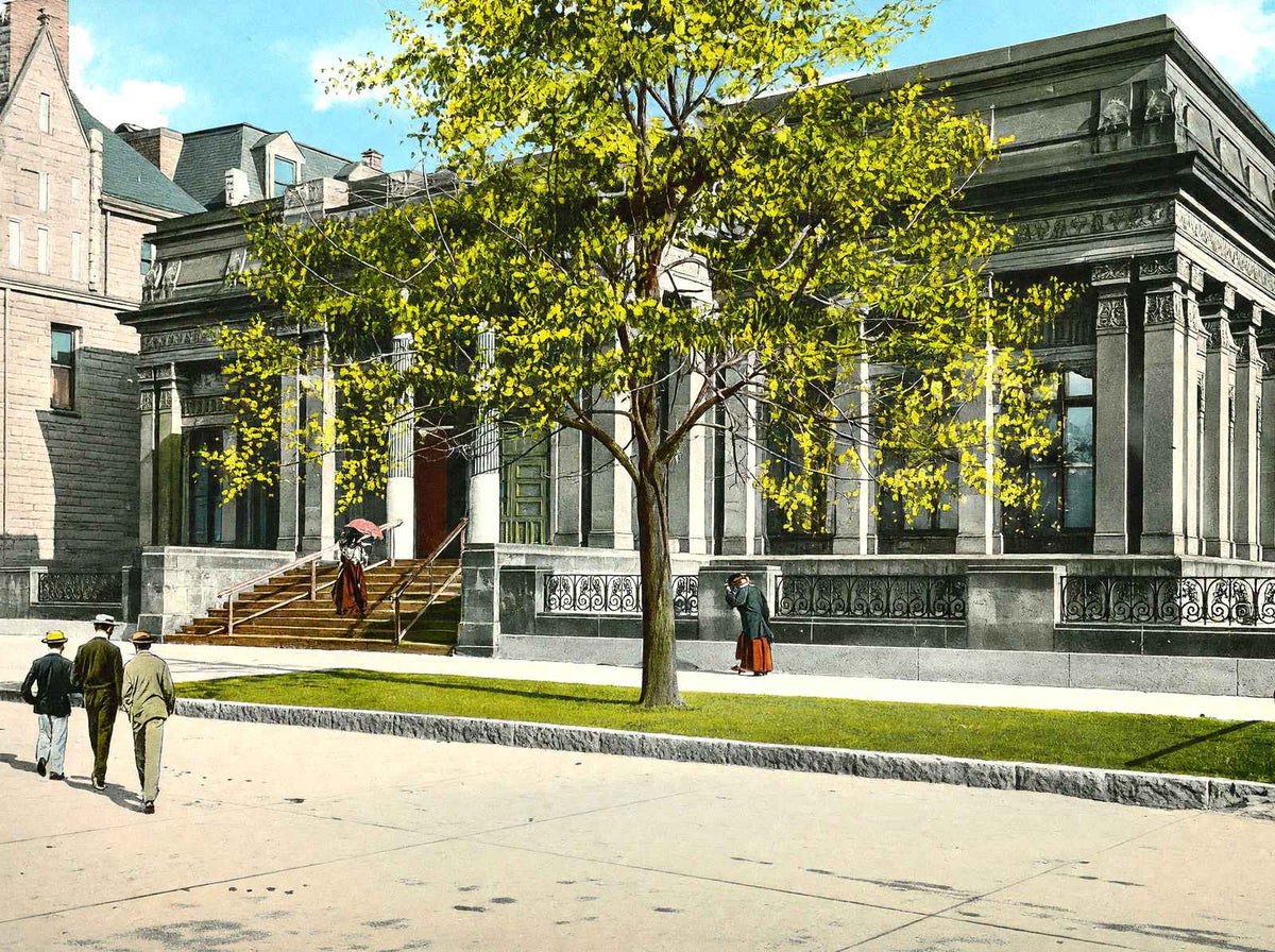 Layton Art Gallery, Milwaukee, WI in 1905 vintage print