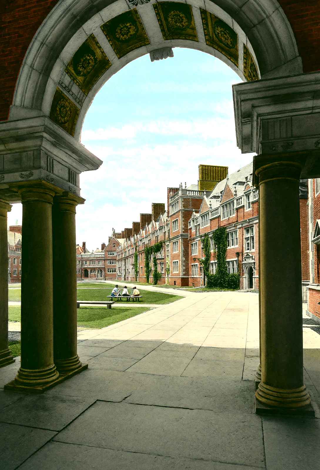 Dormitories, Univ of Penn, Philadelphia PA vintage print