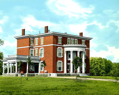 Residence on North Second St, Clarksville, TN vintage print
