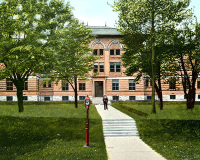 Lancaster Science Building Franklin Marshall vintage print