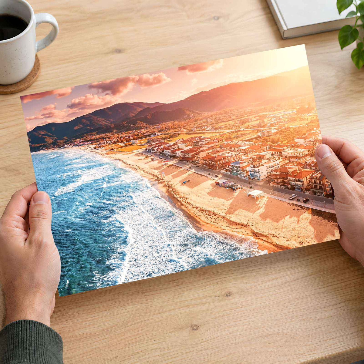 Sarti Resort Town in Halkidiki, Greece Photo Print Wall Decor