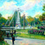 Glendale Park, Nashville, TN in 1908 art print