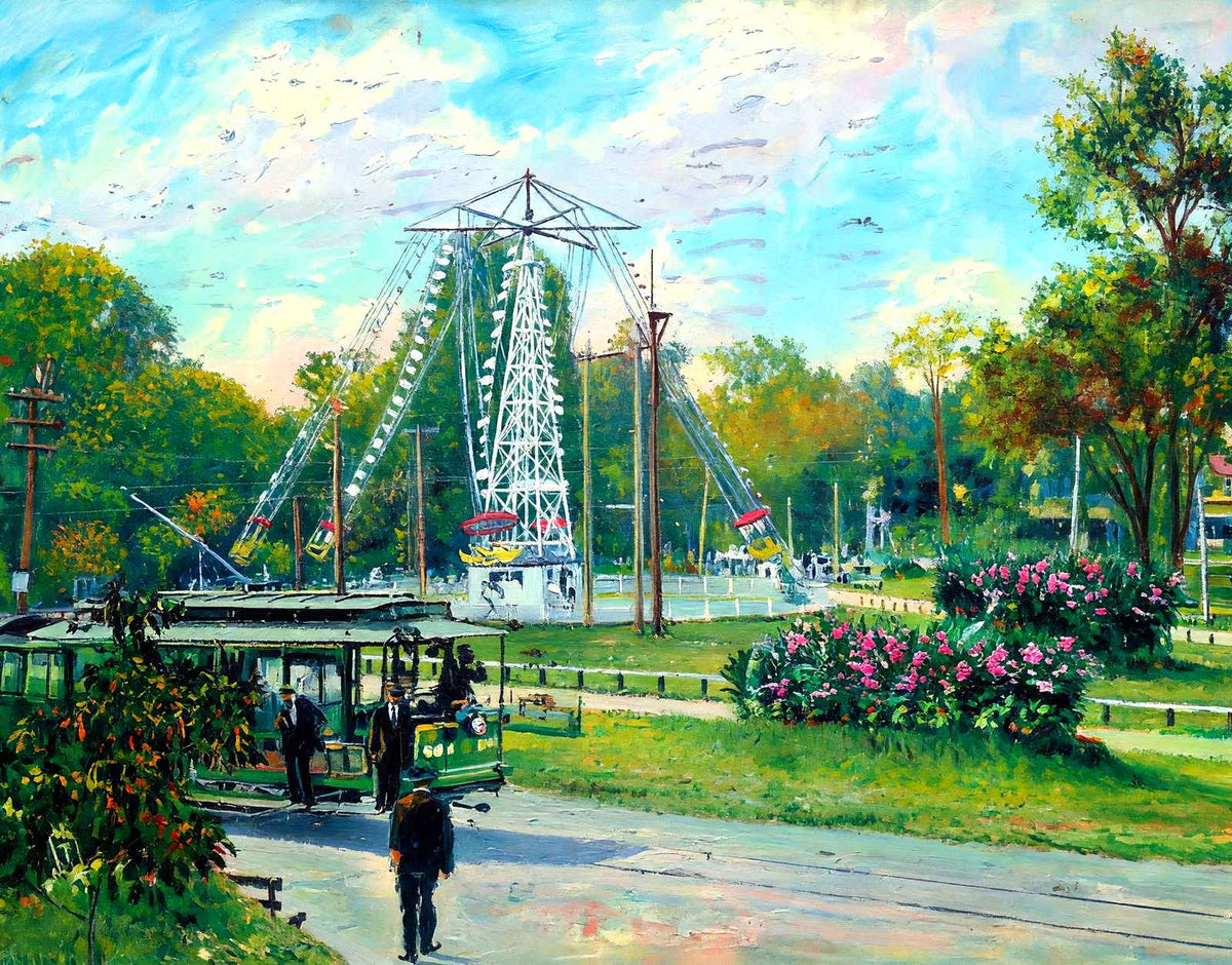 Glendale Park, Nashville, TN in 1908 art print