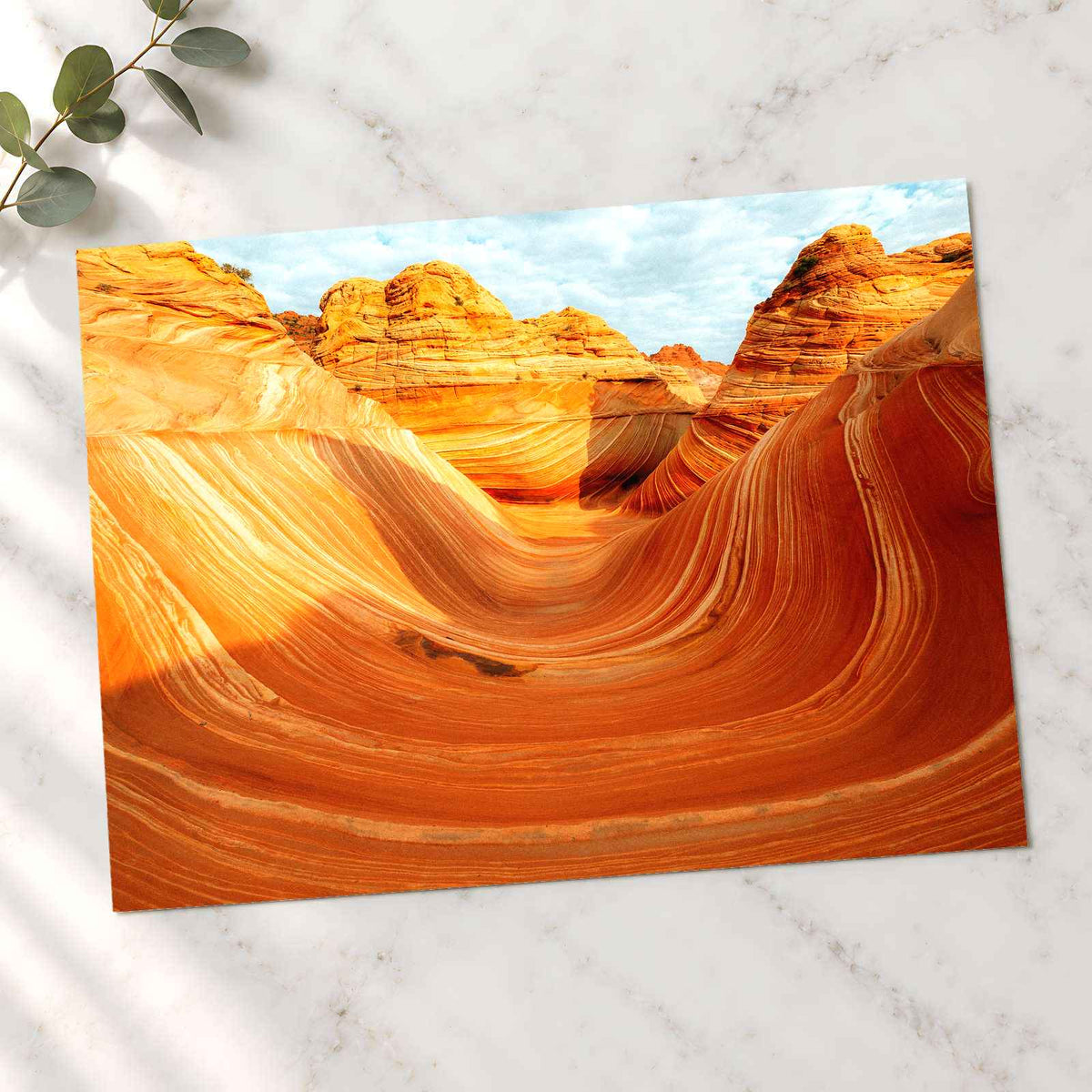Wavy Sandstone Formation in Arizona by Johannes Kopf Photo Print Wall Decor