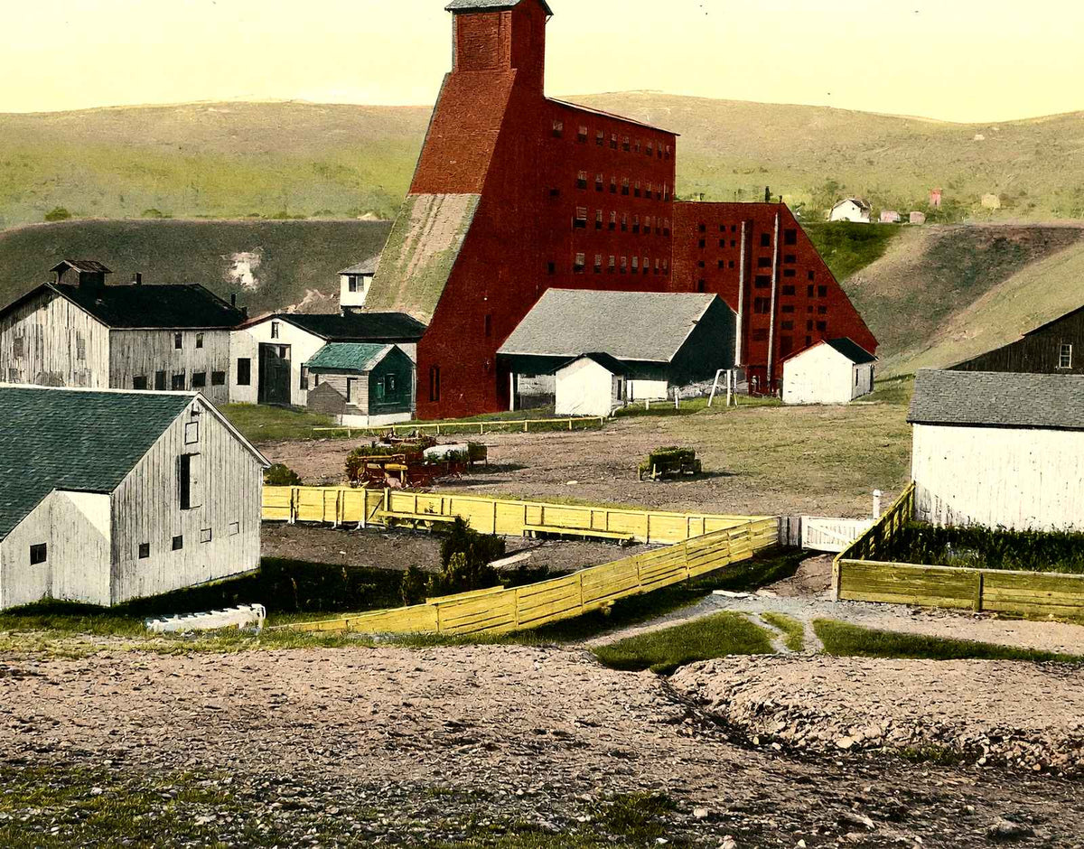 Hampton Coal Breaker, Scranton, PA in 1907 vintage print