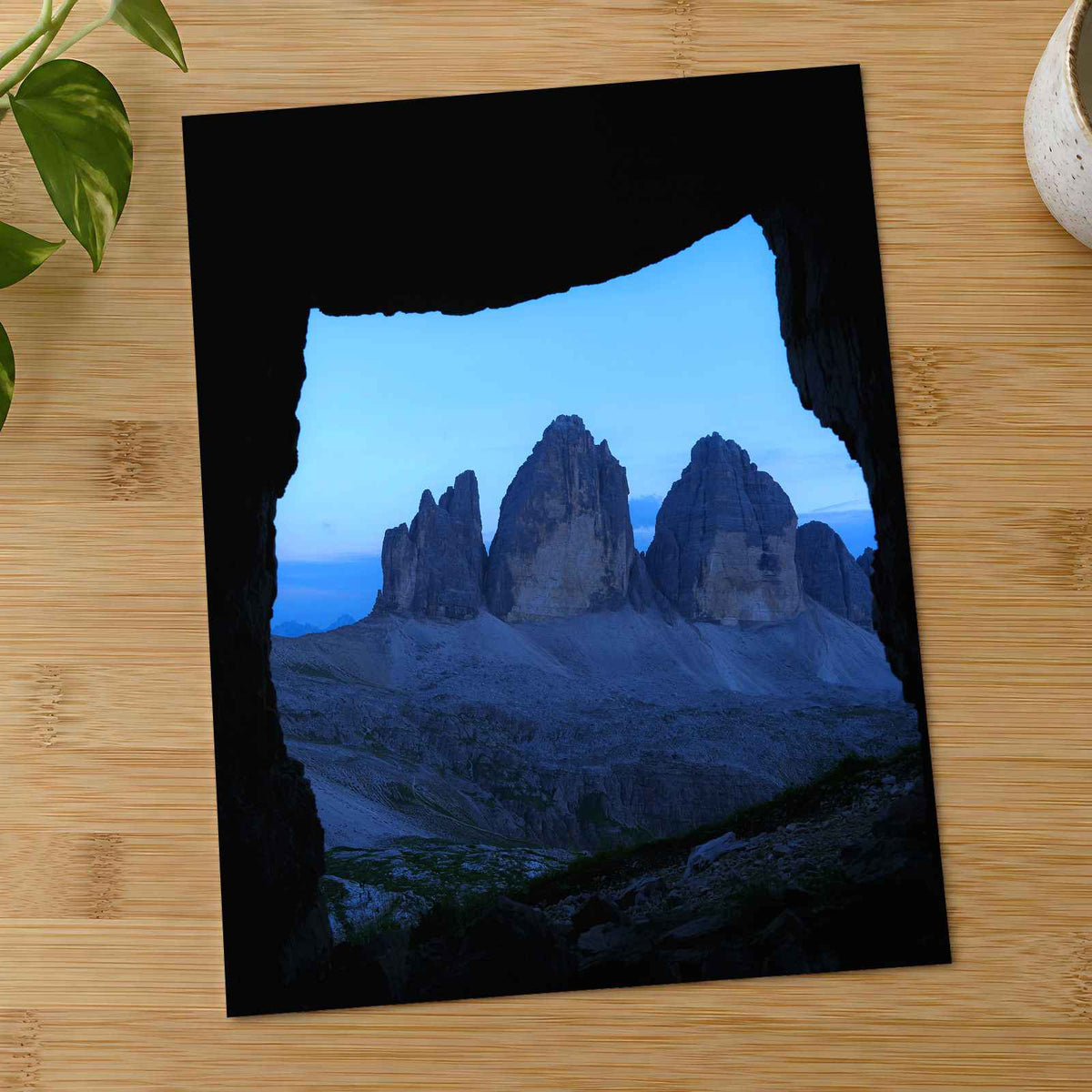 Dolomites from Cave by Daniel Mirlea Photo Print Wall Decor