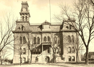 Rock County Court House, Janesville WI (1905) vintage photo print
