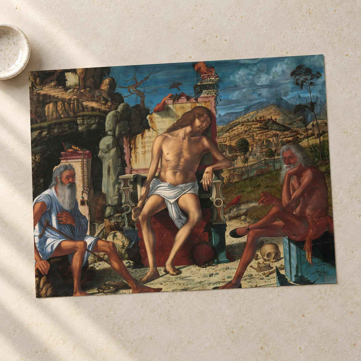 The Meditation on the Passion art print by Vittore Carpaccio (1485)