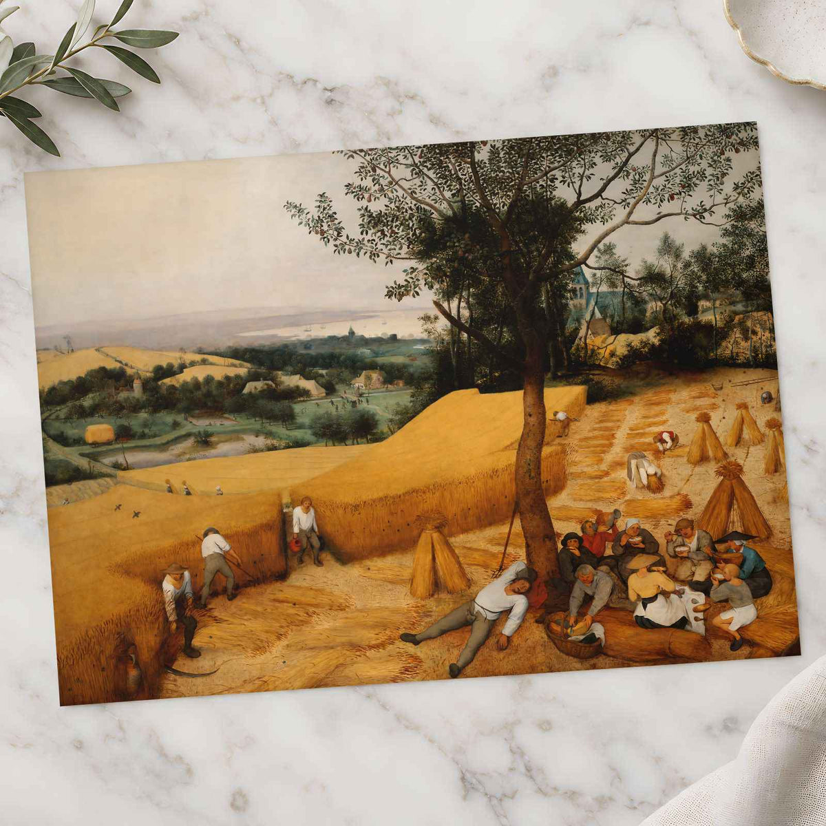 The Harvesters painting by Pieter Bruegel the Elder (1565)