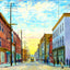 Eleventh Avenue, Altoona PA in 1906 art print